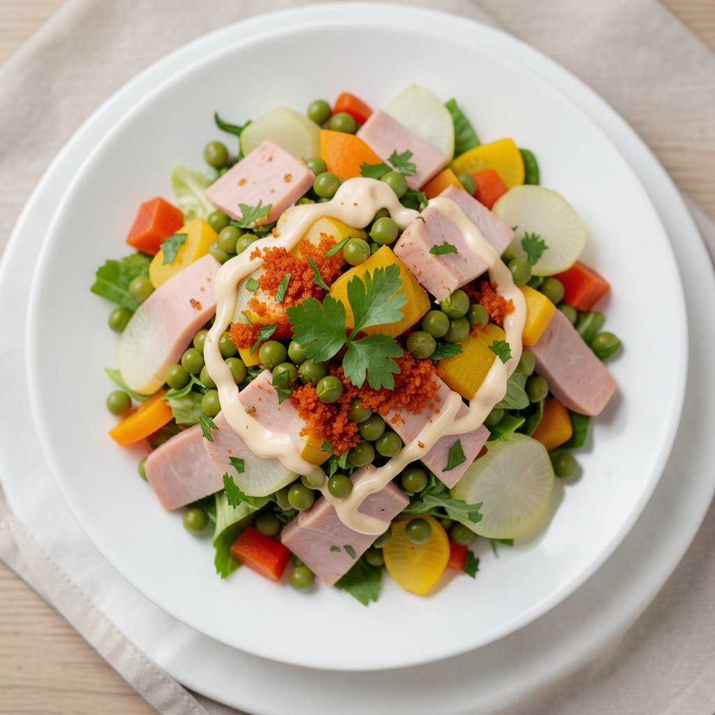 Kolorowa sałatka z selera