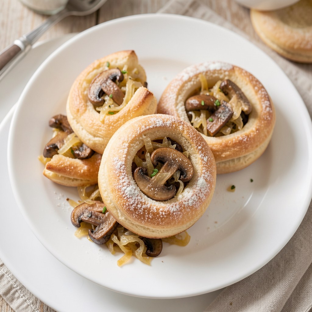 Paszteciki kapuściano-grzybowe