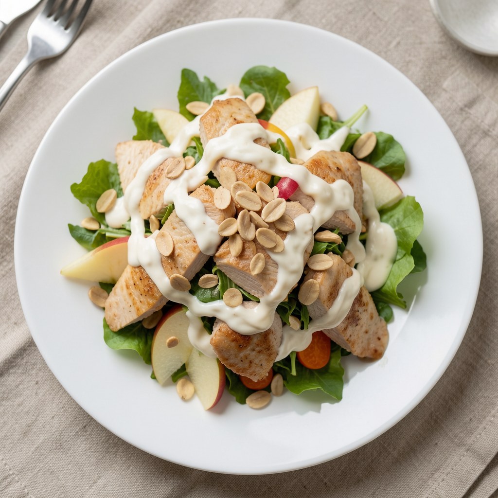 Sałatka z kurczaka i orzechów włoskich