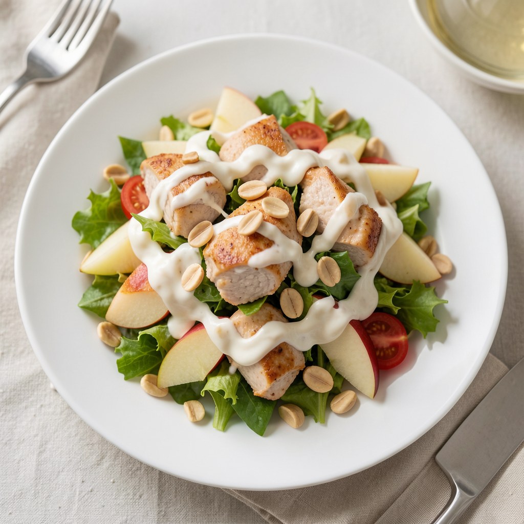 Sałatka z kurczaka i orzechów włoskich