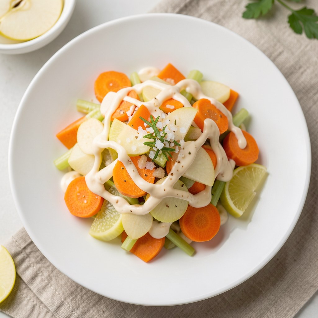 surówka z marchwii z czosnkiem