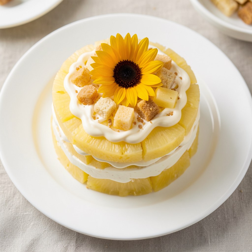 Ananasowo-serowa sałatka ze słonecznikiem