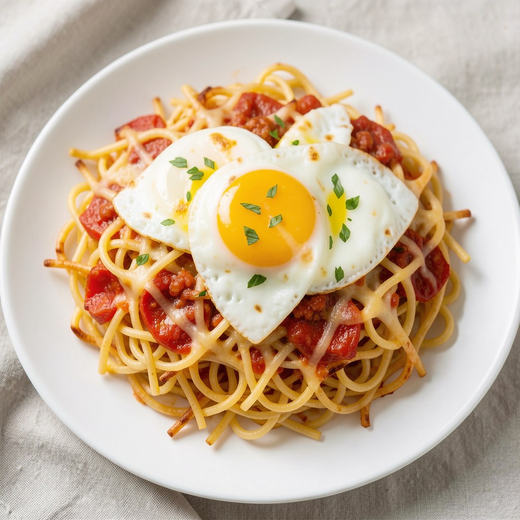 Zapiekany makaron pikantny