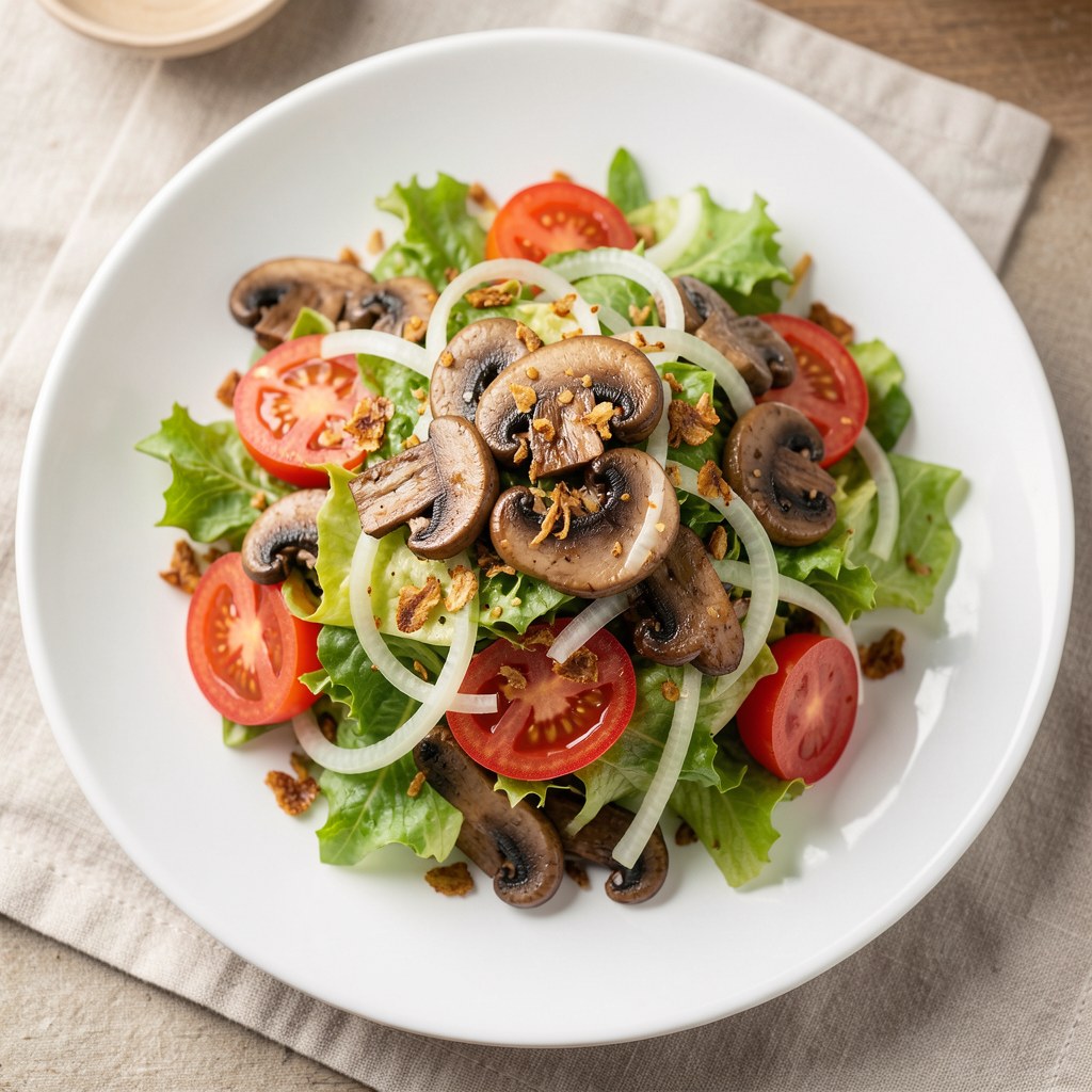 RZYMSKA SALATA Z PIECZARKAMI