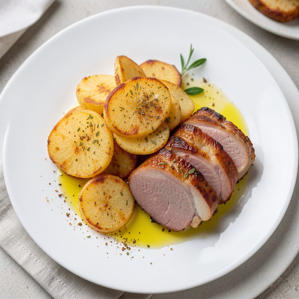 Ziemniaki smażone z boczkiem