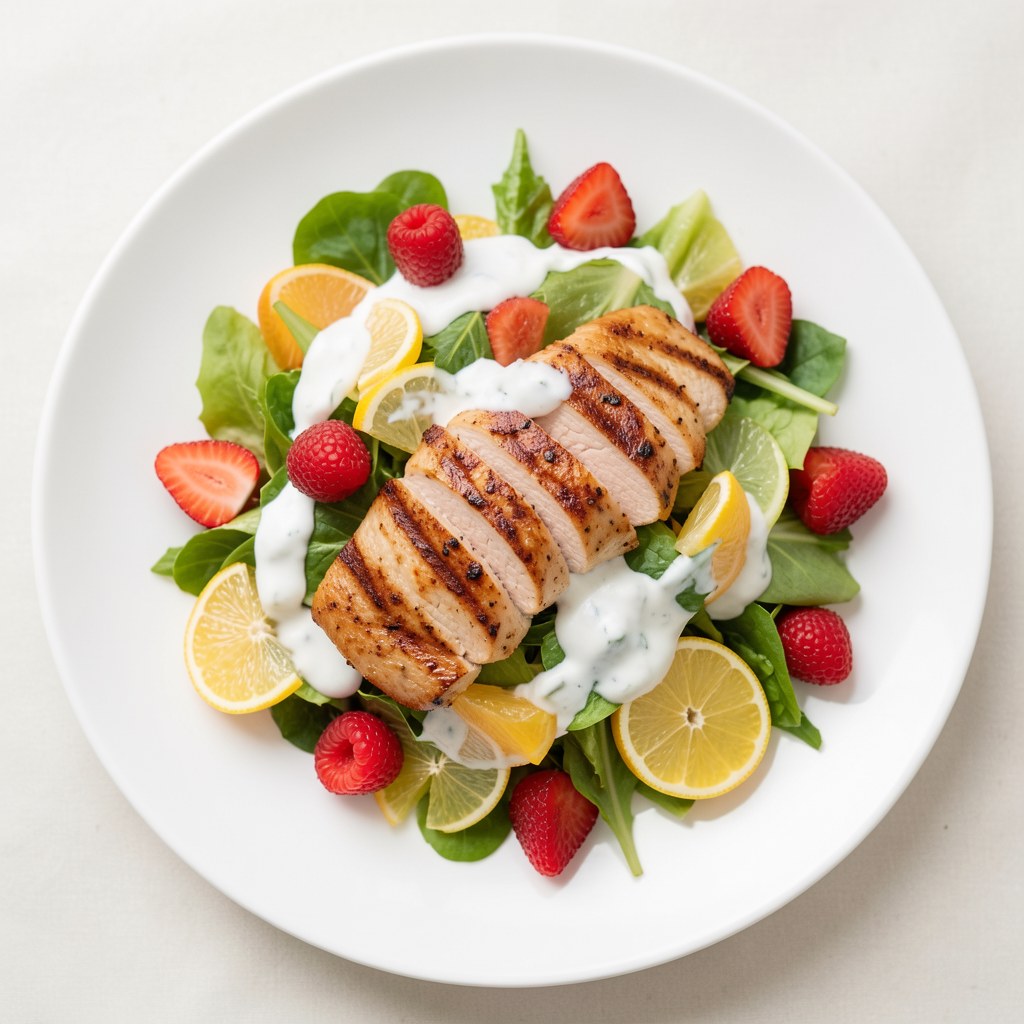 Sałatka z truskawkami