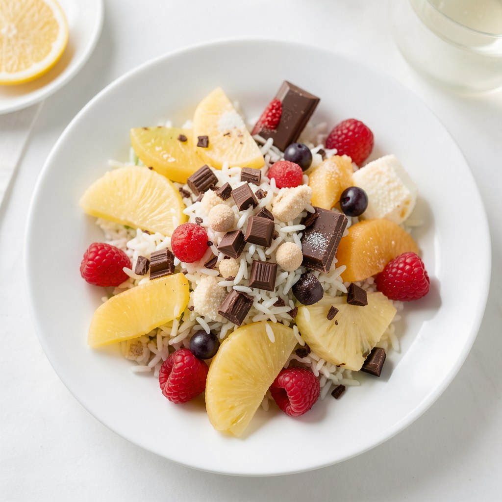 SALATKA Z RYZEM I CZEKOLADA