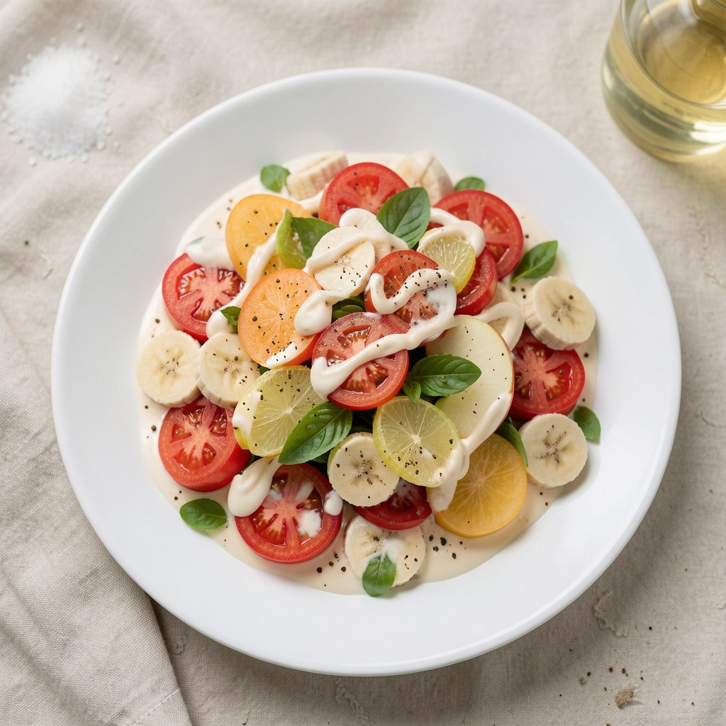 SALATKA Z POMIDOROW I BANANOW