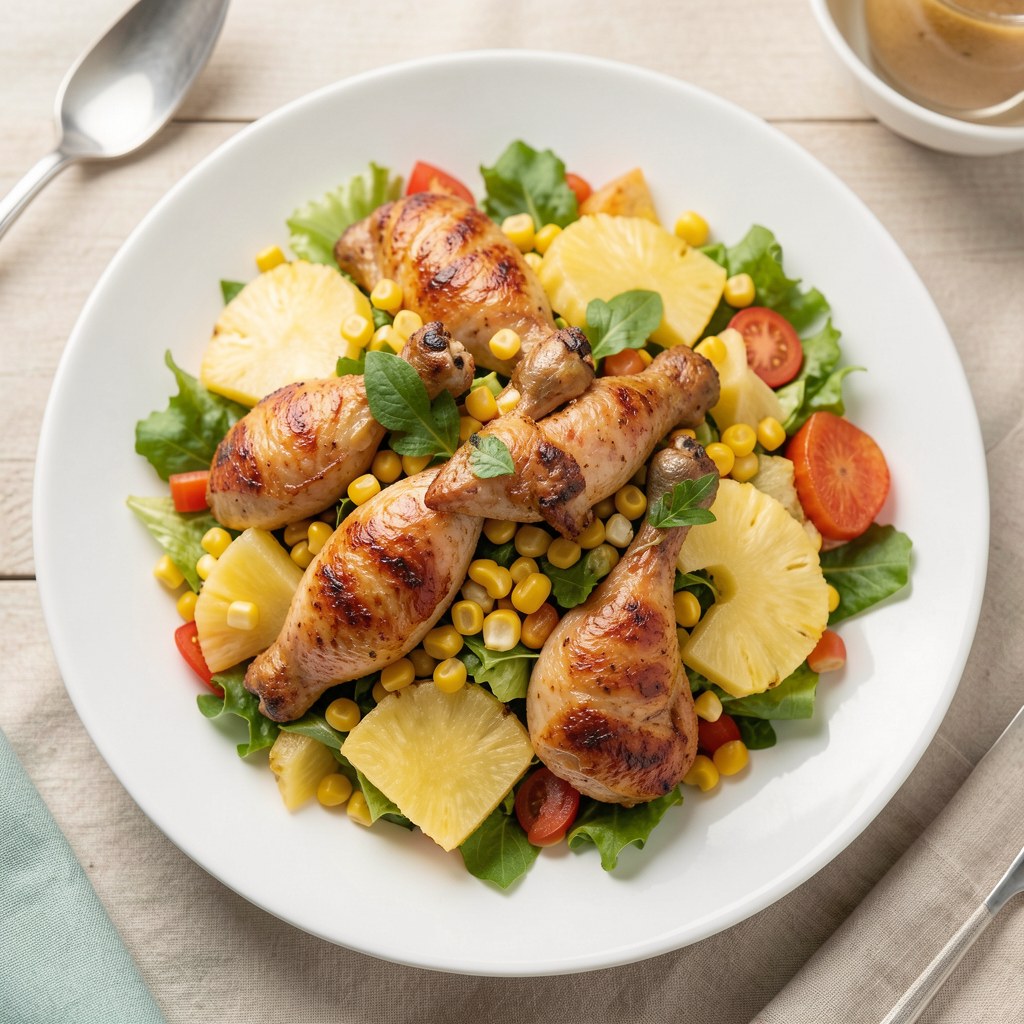 salatka z wedzonym kurczakiem