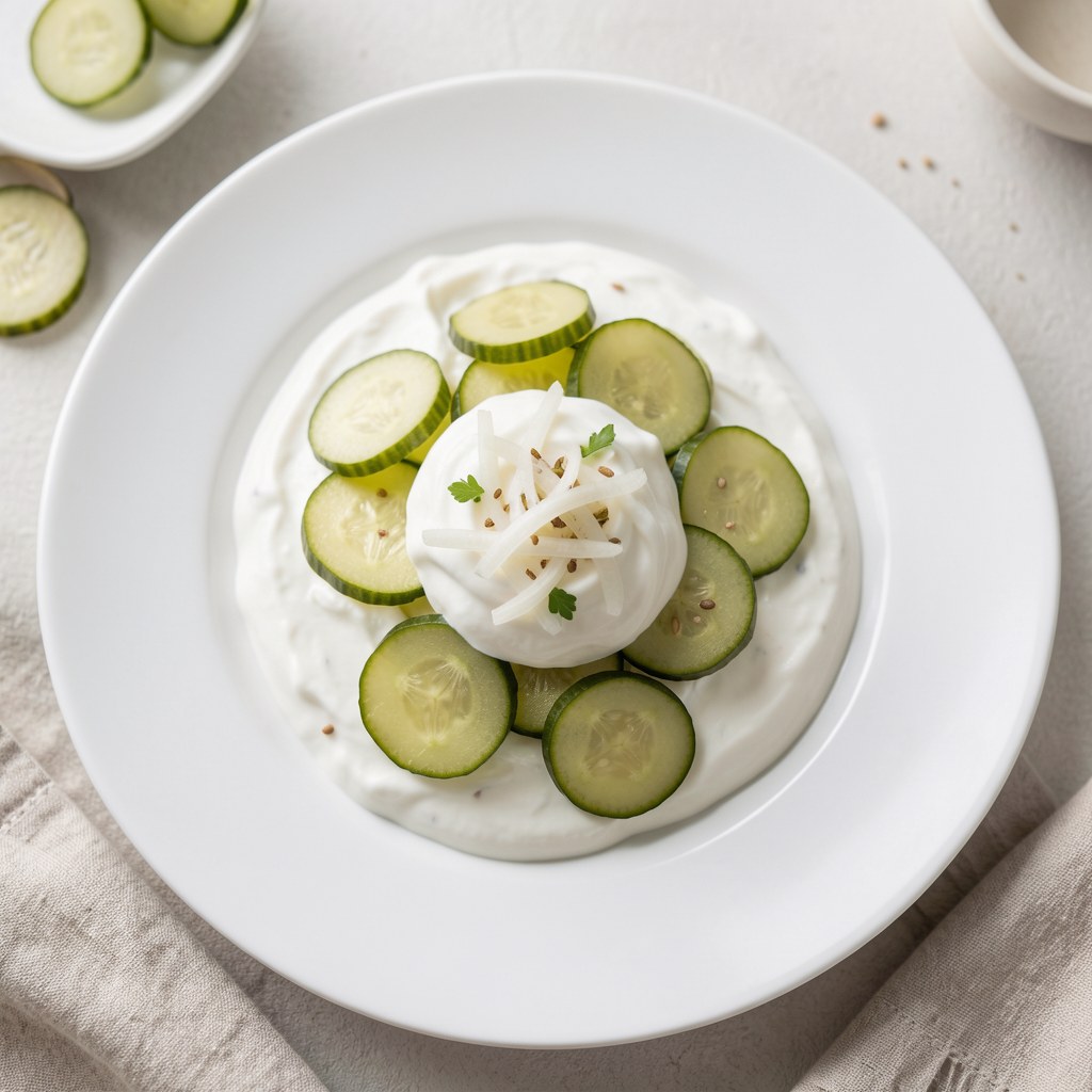 Mizeria z ogórków kiszonych