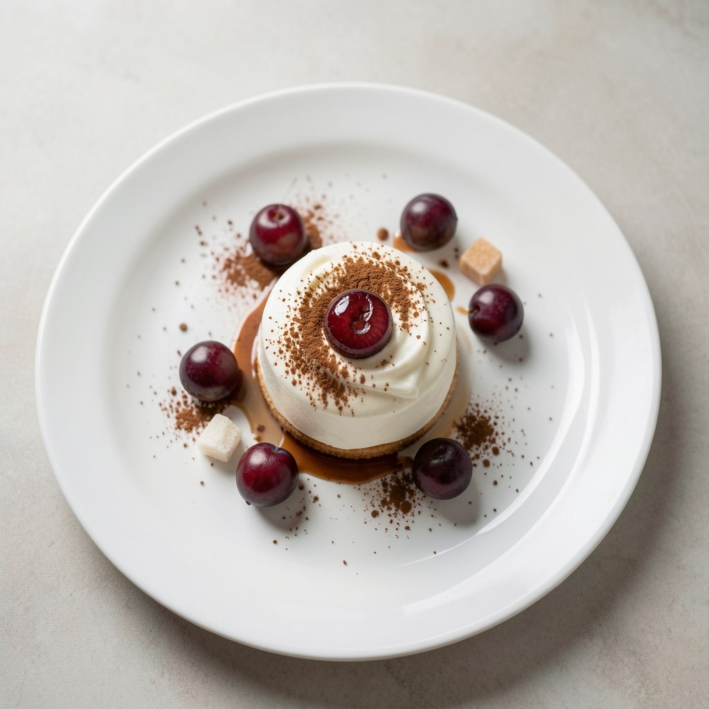 Wiśniowo-kawowy deser