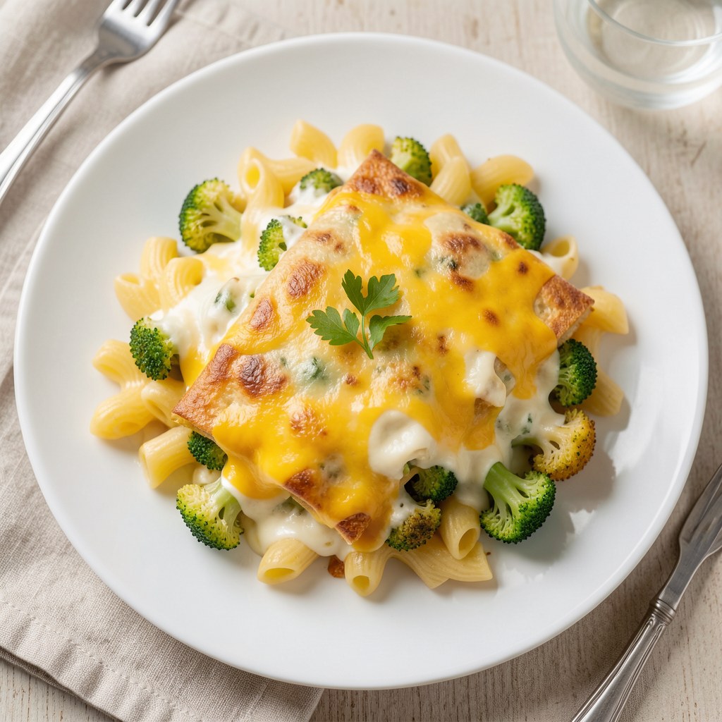 Zapiekanka makaronowo-brokułowa