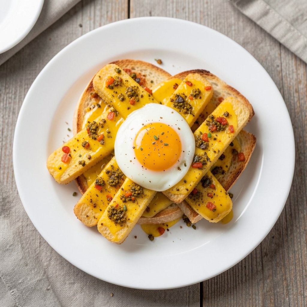 Batoniki z żółtego sera