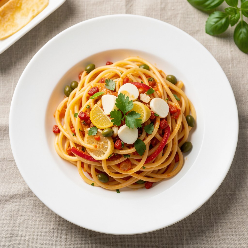 Spagetti z czosnkiem i chilli