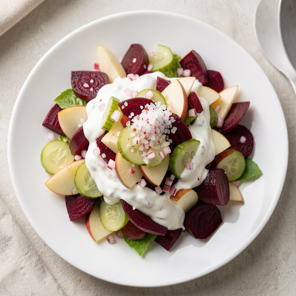Sałatka z buraków z jabłkami