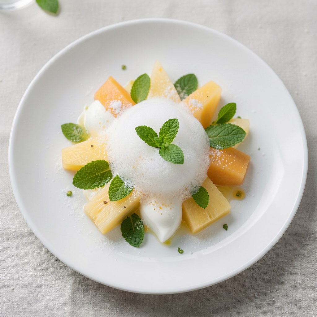 Krem cytrnowy ze świeżą miętą