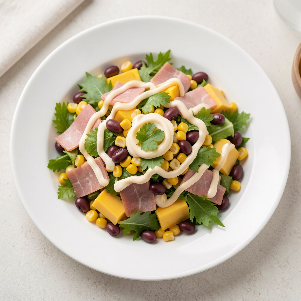 Sałatka z czerwonej fasoli