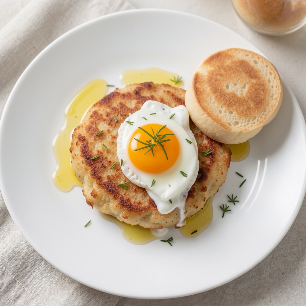 Biały ser jak schabowy