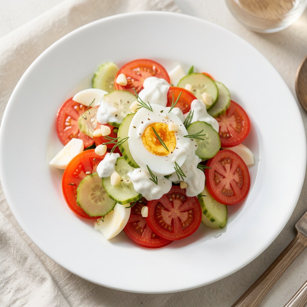 sałatka pomidorowo-jajkowa