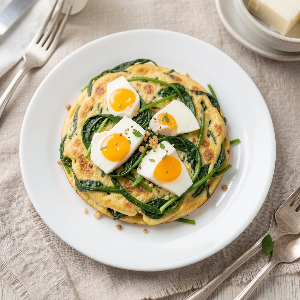 Jajecznica z młodą pokrzywą