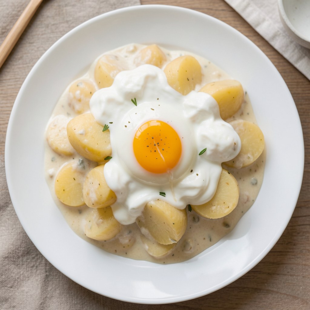 ZIEMNIAKI w sosie serowym