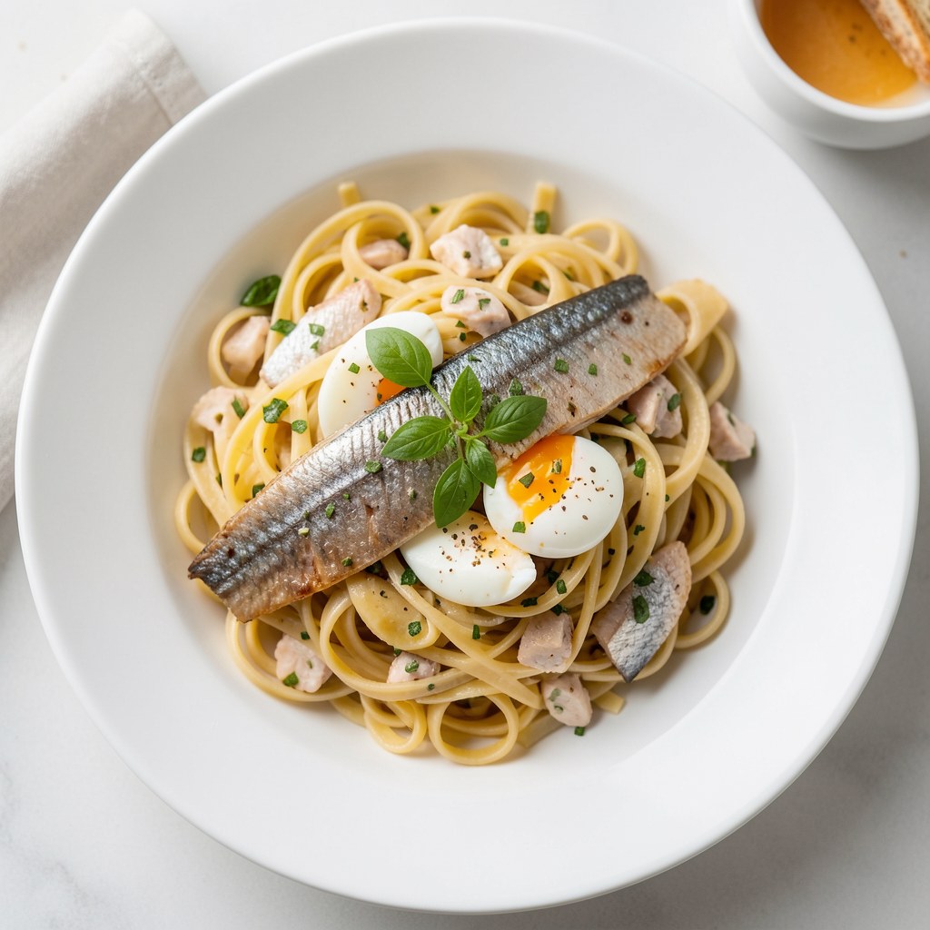 Pasta z wędzonej makrel z natką