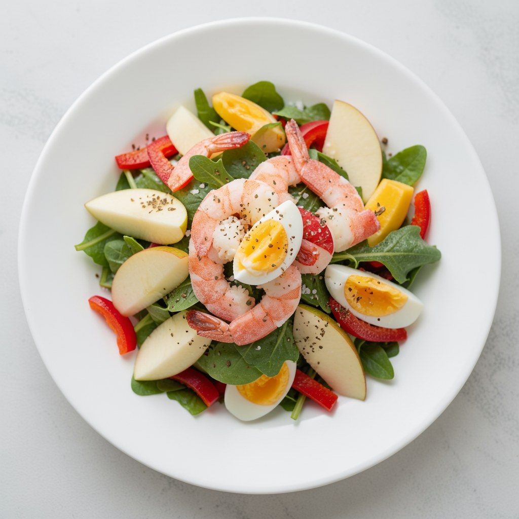 Sałatka z krewetkami w roli głównej