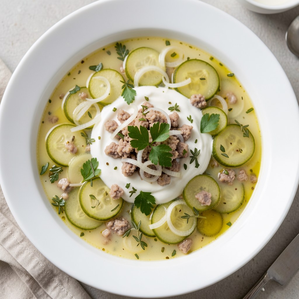 Ogórkowa z pulpecikami