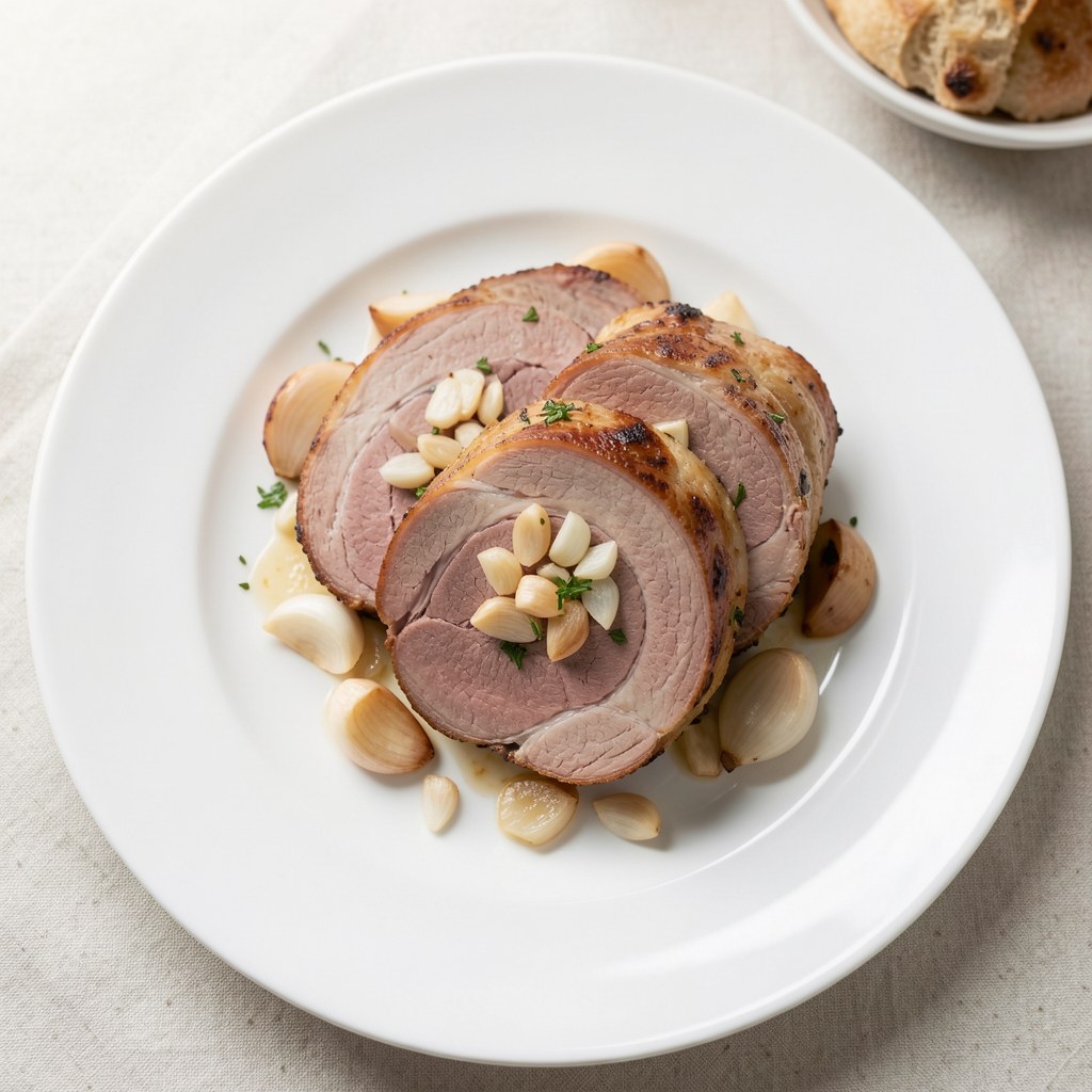 Wieprzowina z czosnkiem