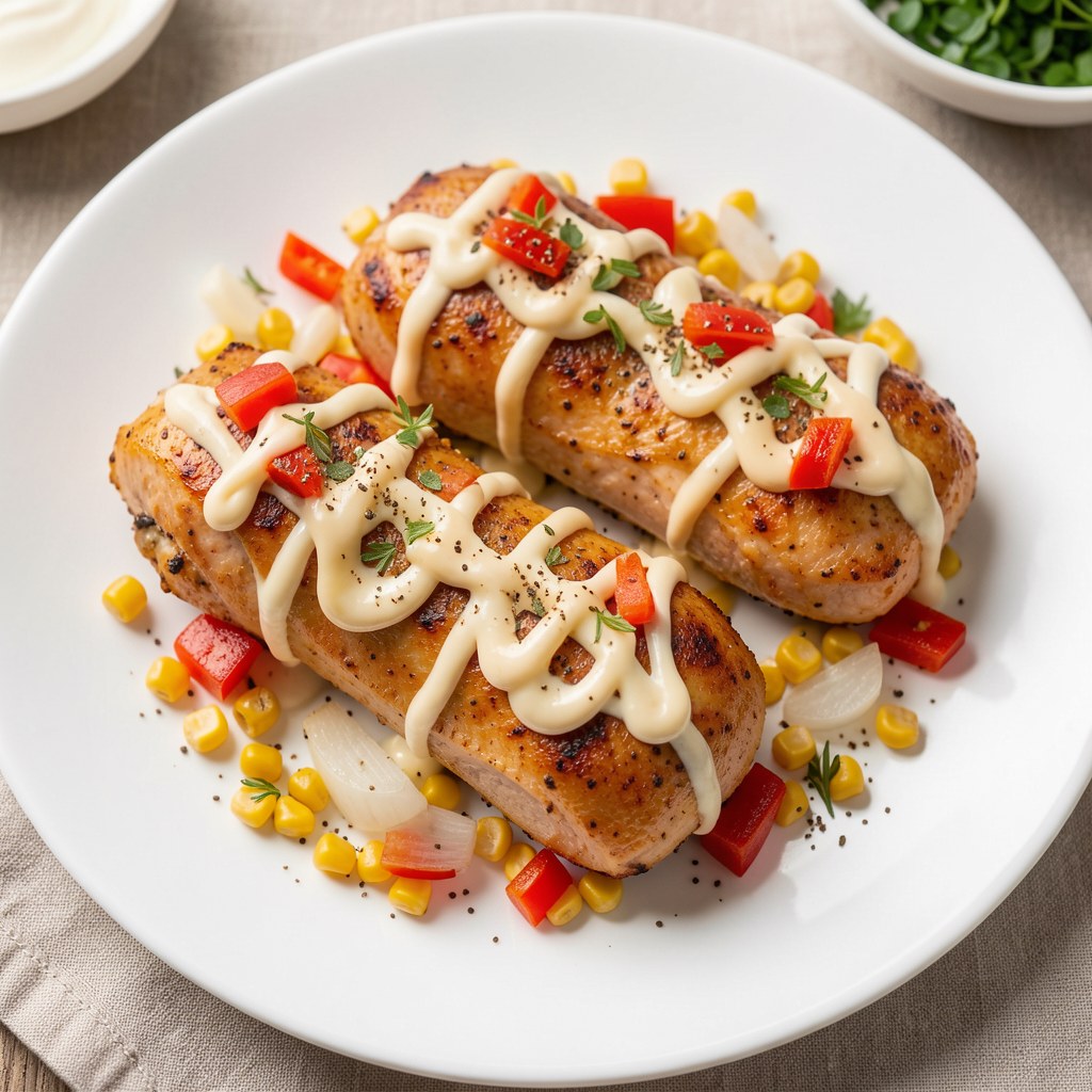 Kotleciki z kurczaka z papryką