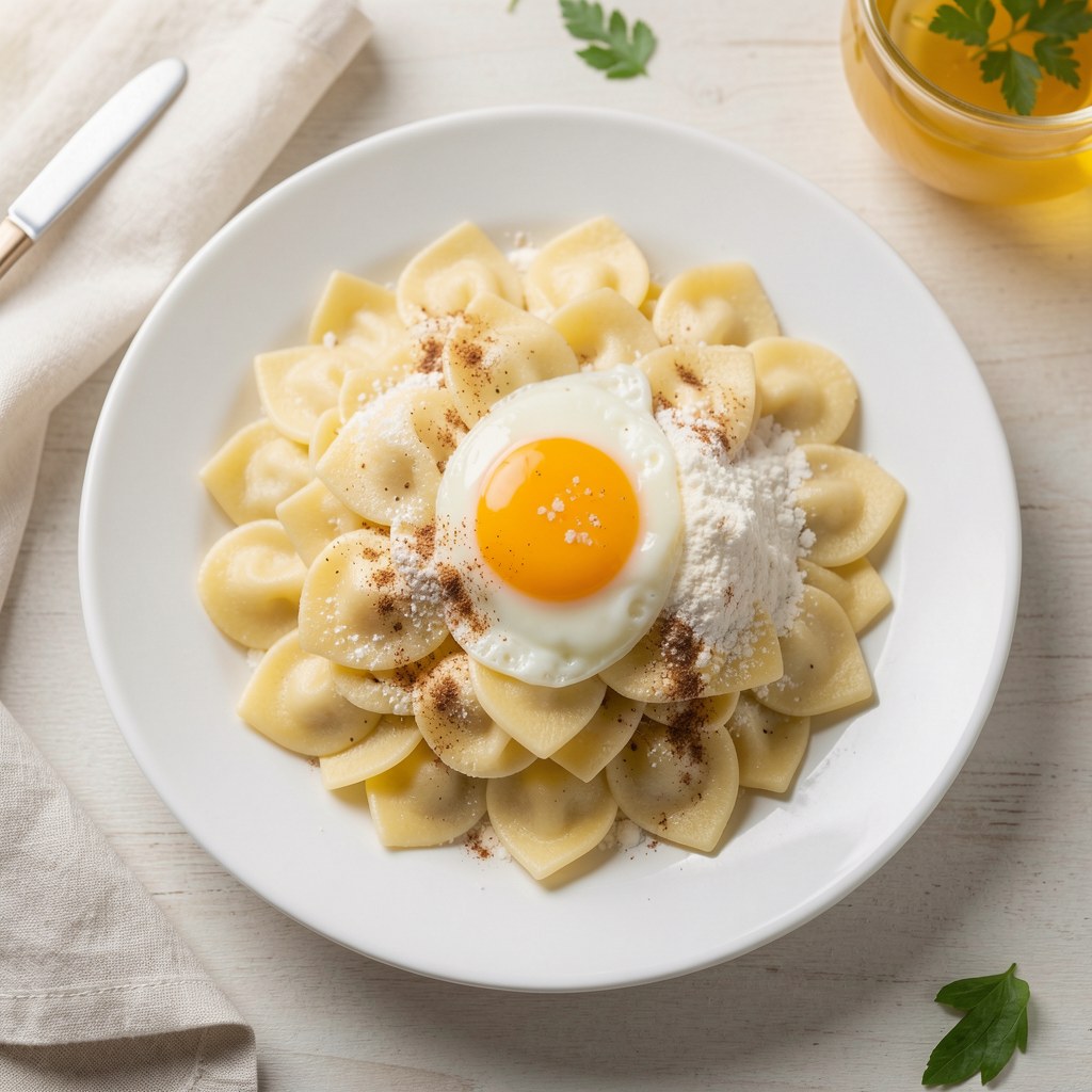 Kluski kładzione z ziemniaków i mąki