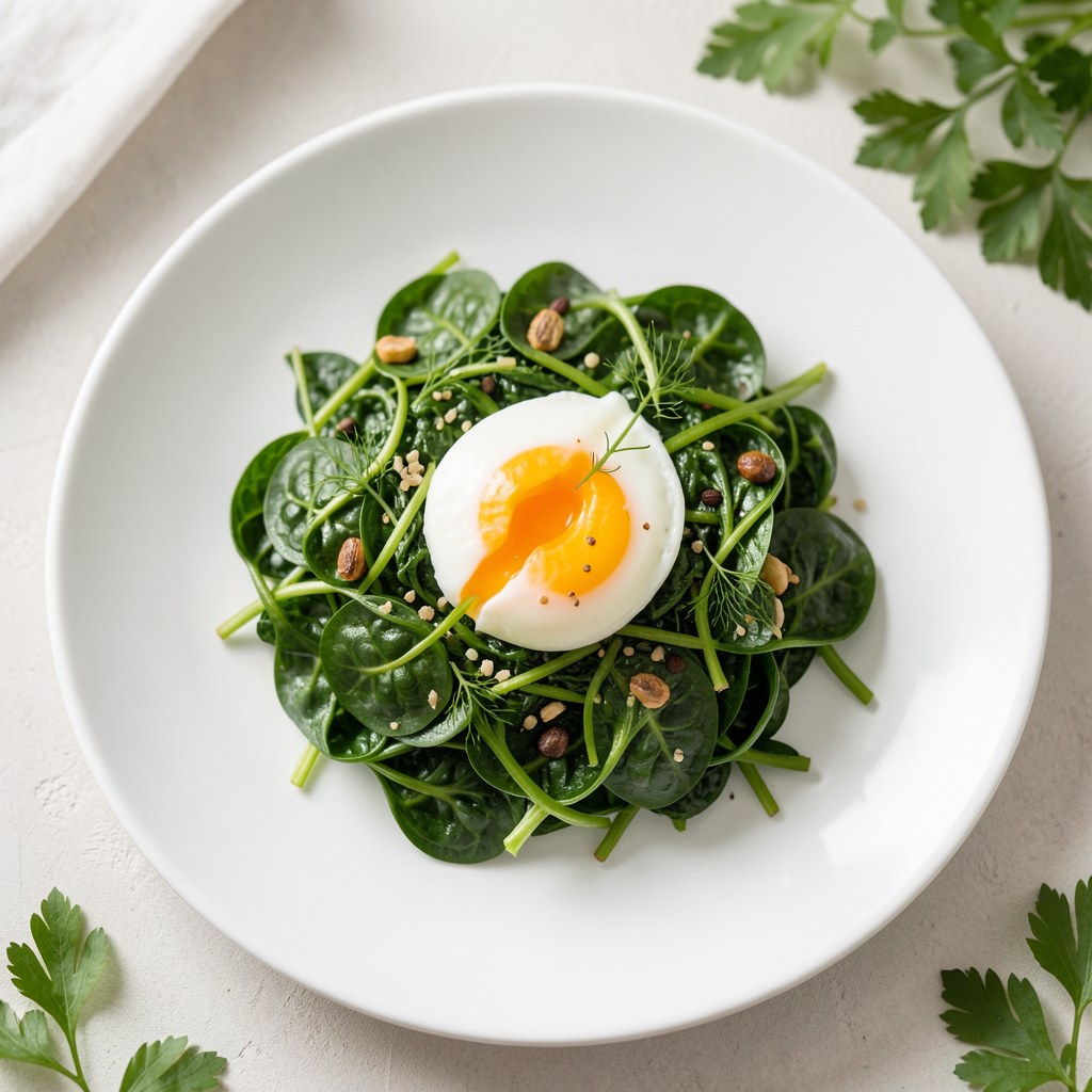 Wiosenna surowka ze szpinaku