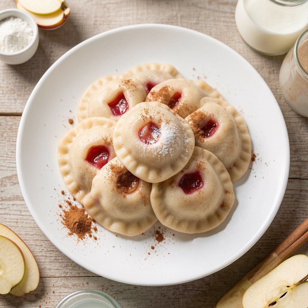 Pierogi o smaku szarlotki :
