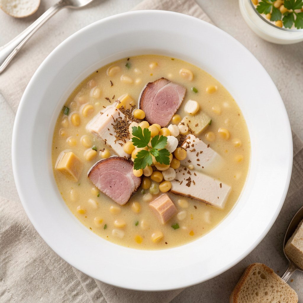 zupa grochowa z maczki