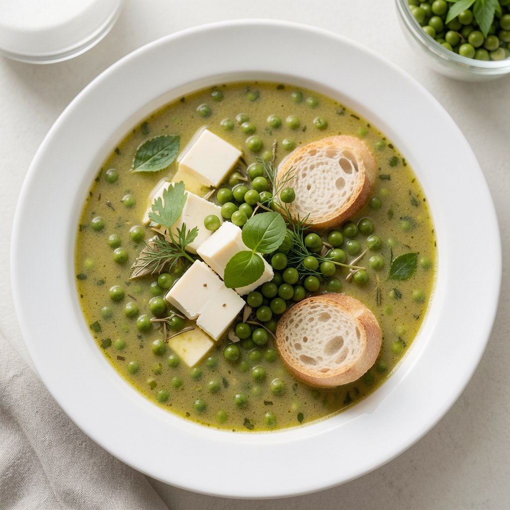 ZUPA Z CHMIELU Z ZIELONYM GROSZKIEM