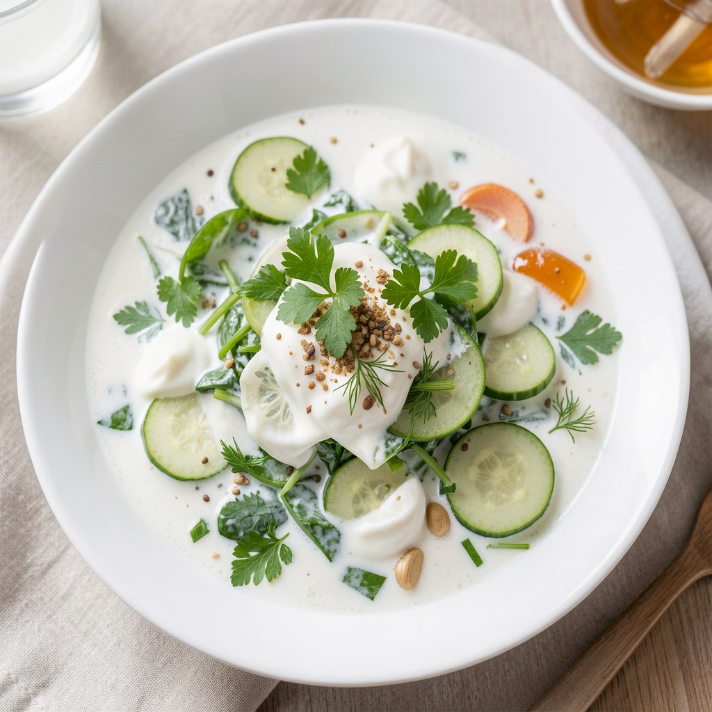 Chłodnik z zieleniną