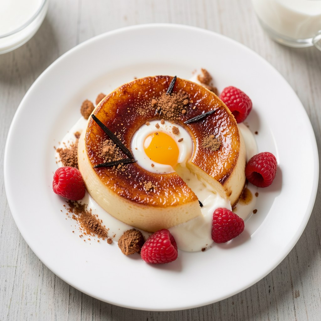 Krem brulée z truskawkami