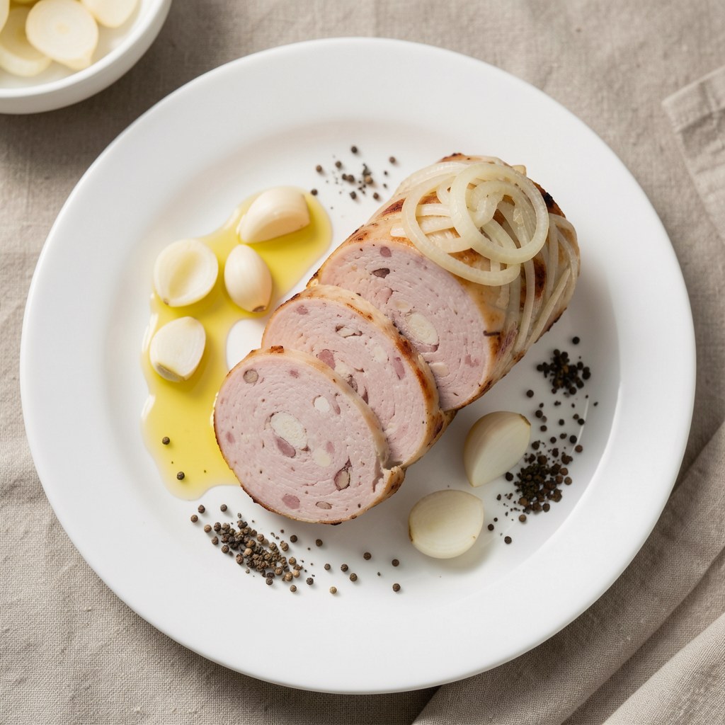 Pieczona biała kięłbaska wielkanocna