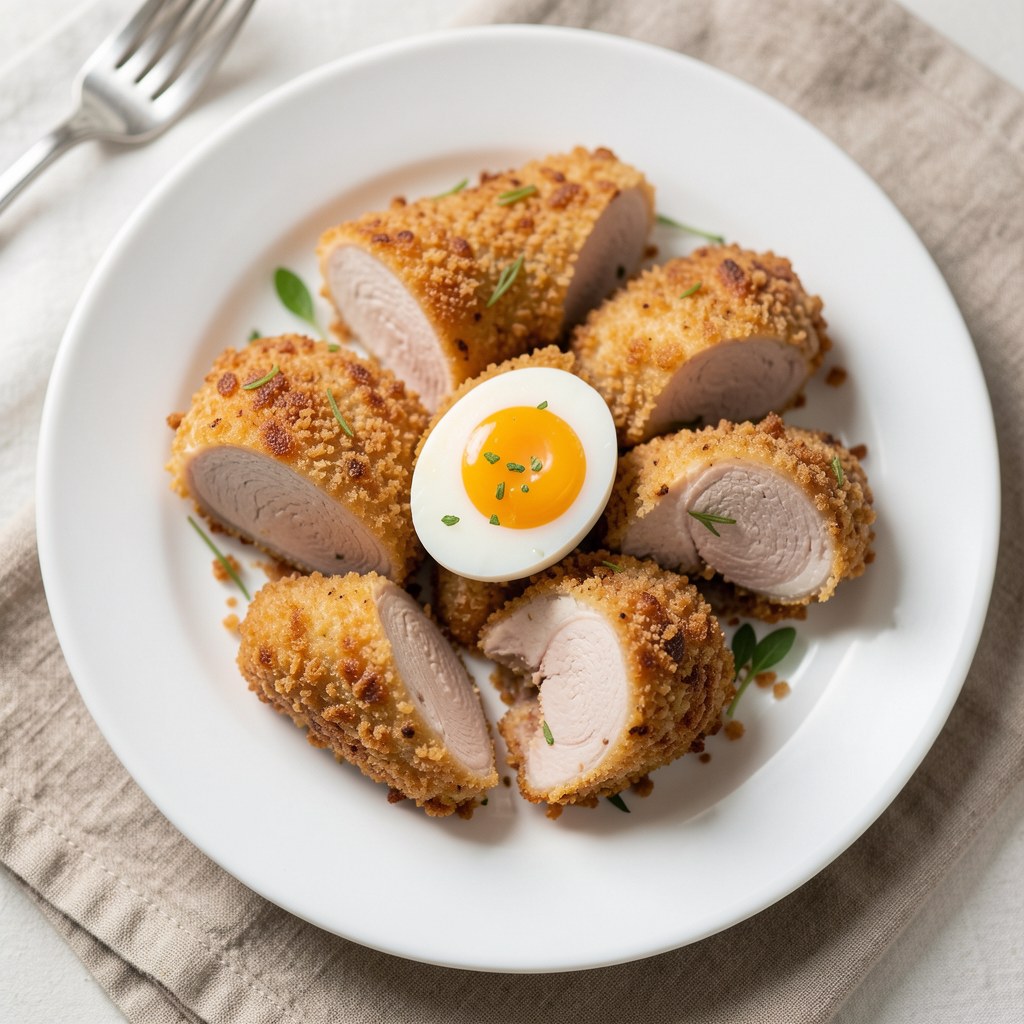 Podwójnie panierowana pierś z kurczaka