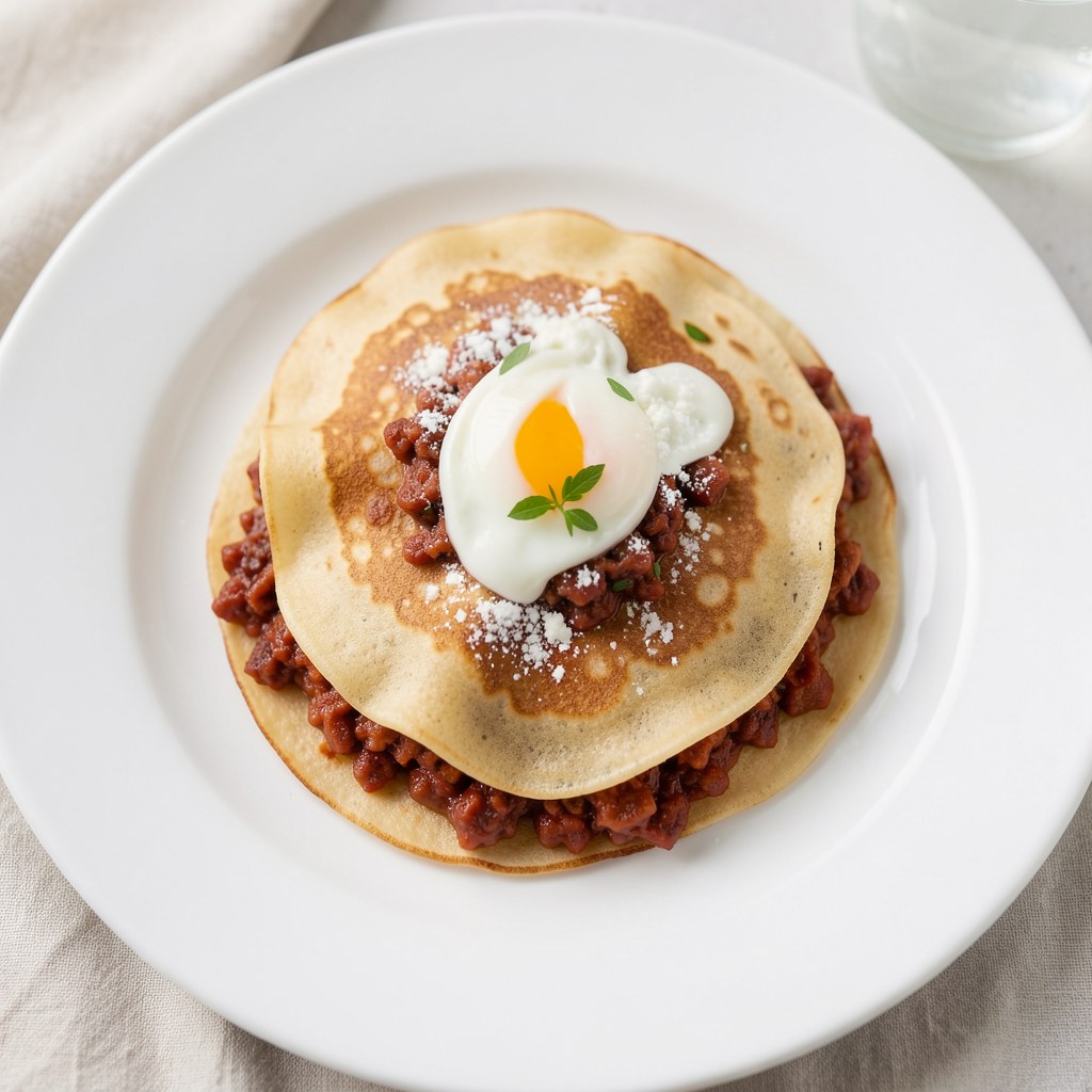 Naleśniki z kawiorem czerwonym