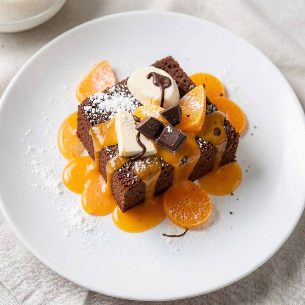 Ciasto czekoladowo pomarańczowe.