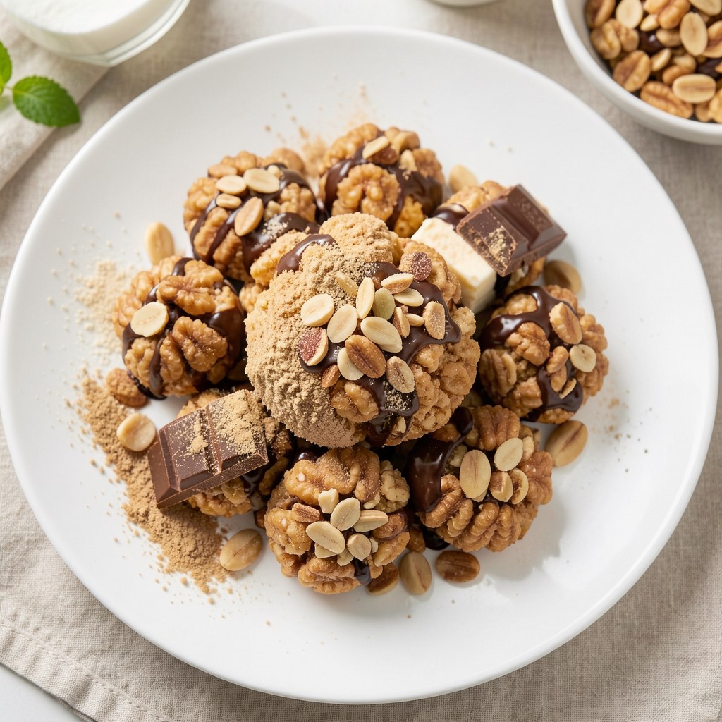 Orzeszki z masą orzechową