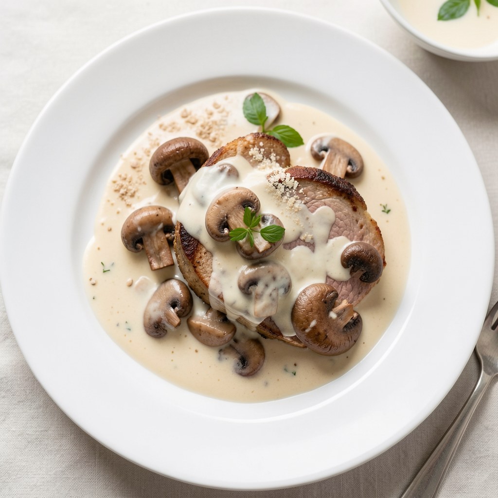 delikatny sos pieczarkowy
