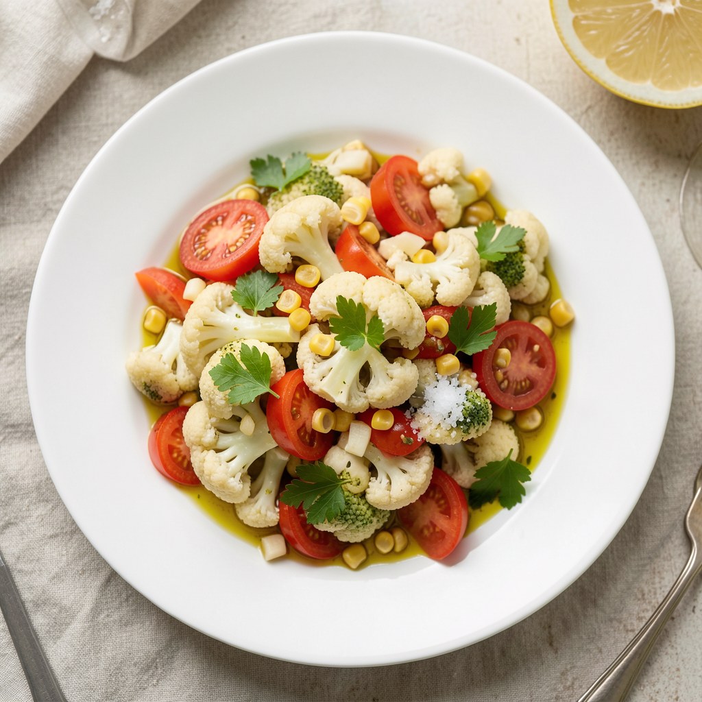 Brokulę z pomidorami