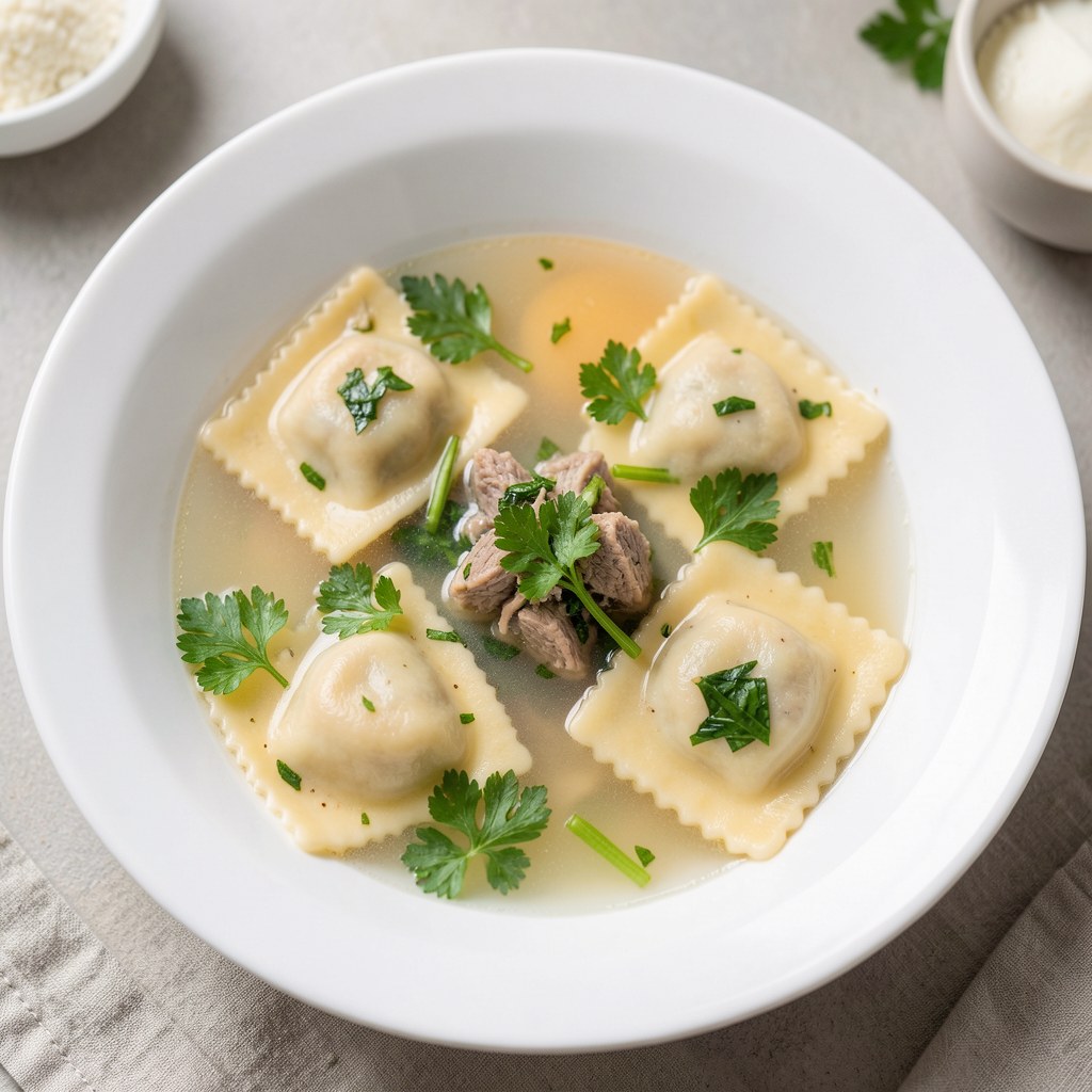 Ravioli w bulionie