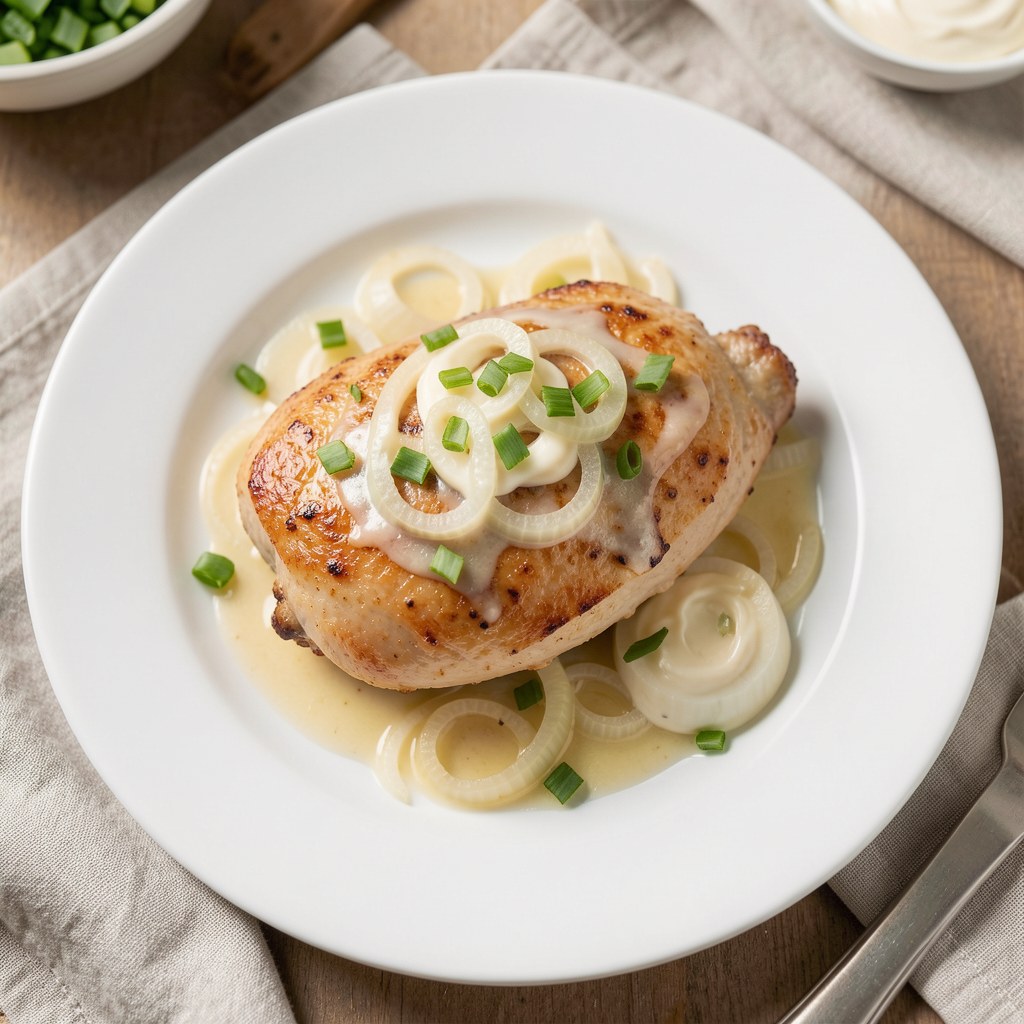 Duszone piersi z kurczaka