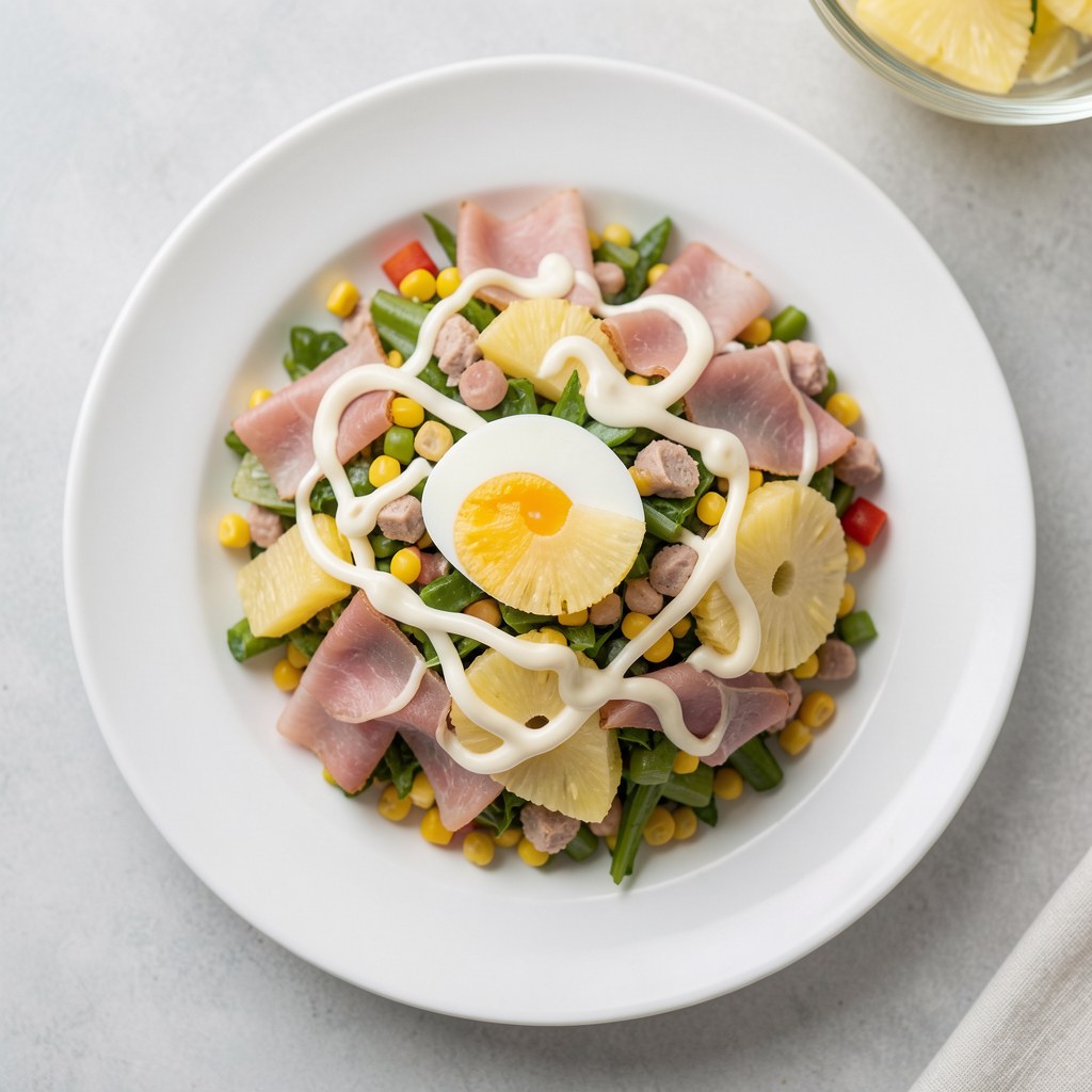 Smaczna sąlatka obiadowa, lub na przekąskę