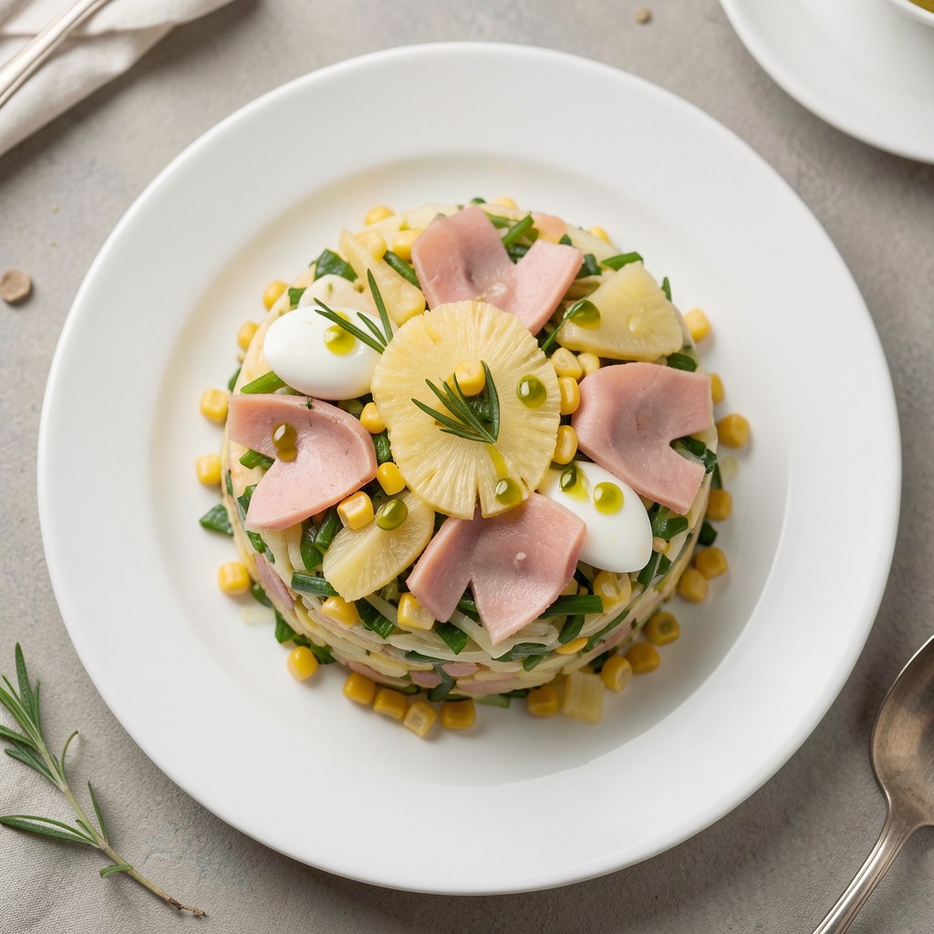 Sąlatka królewska z ananasem