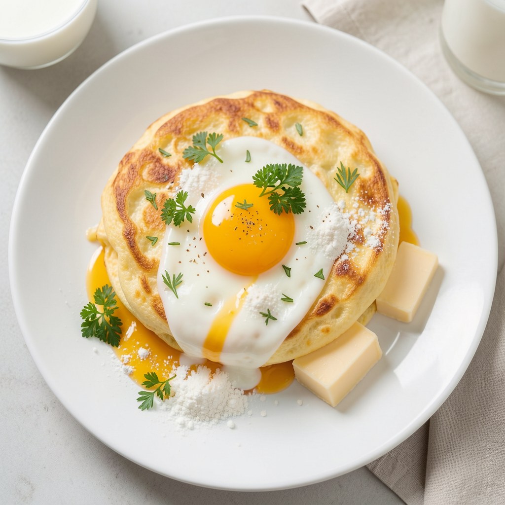 Omlet zapiekany z serem