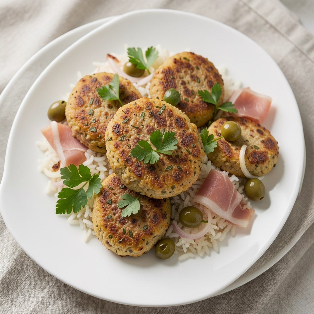 Miesno ryżowe kotlety